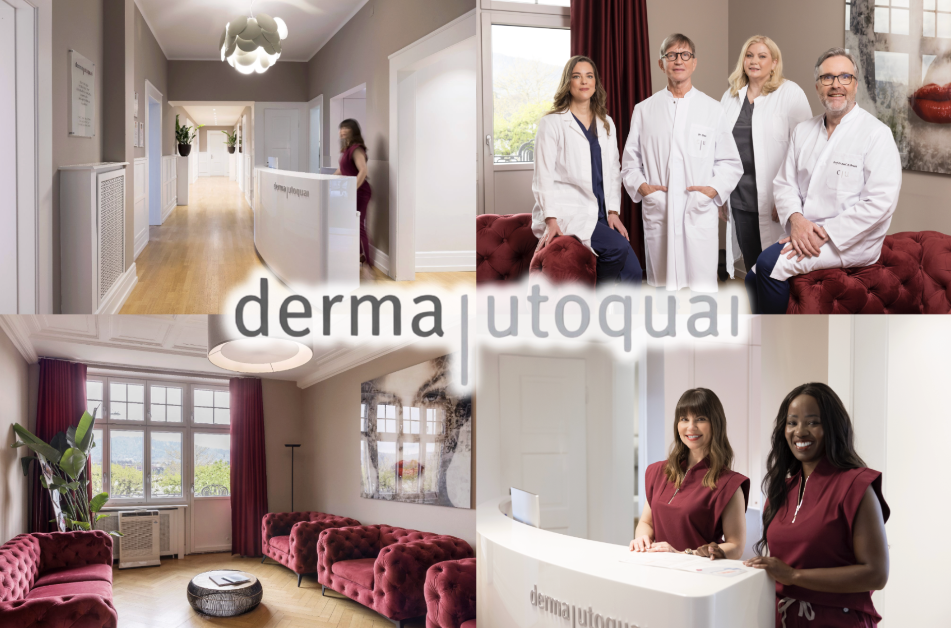 Einblicke in die derma utoquai Zürich: Empfang, Wartebereich, Beratung und Behandlung